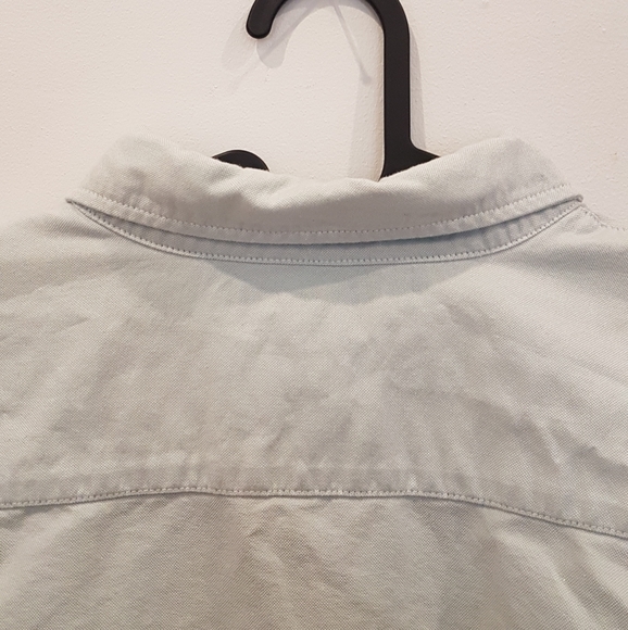 Uniqlo Light Blue Long Sleeve Oxford Buttom Down Shirt Slim Fit - Picture 9 of 9